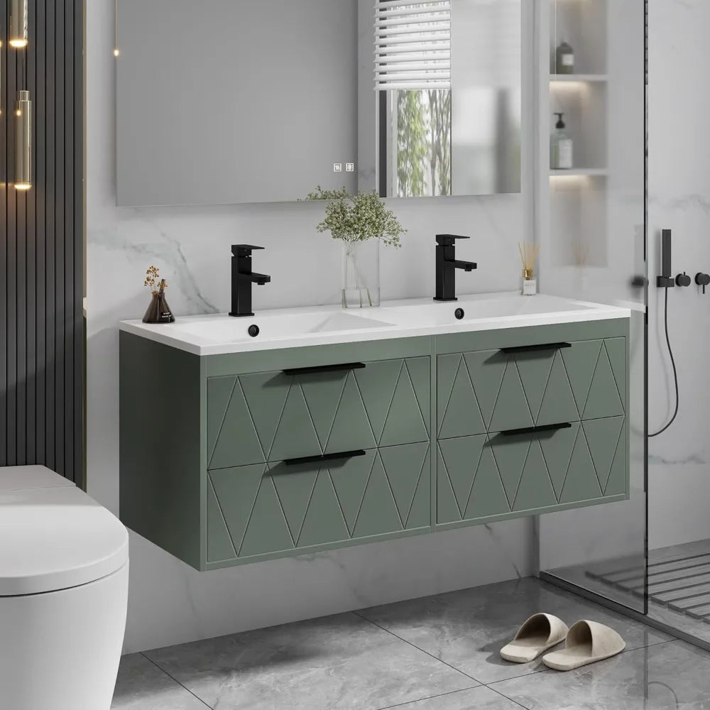 XIAOLANG Wall Mounted Floating Bathroom Vanity With Sink Soft Close