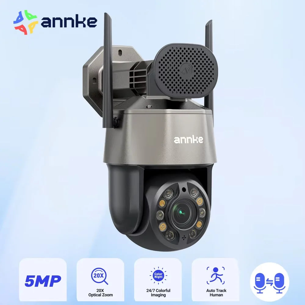 ANNKE WZ520 5MP PTZ WiFi Outdoor Security Camera Night Vision
