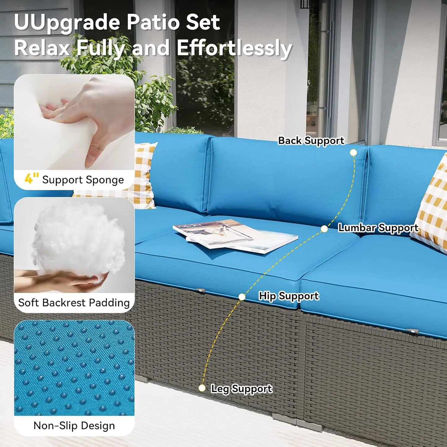 OEING Outdoor Sectional Sofa Set