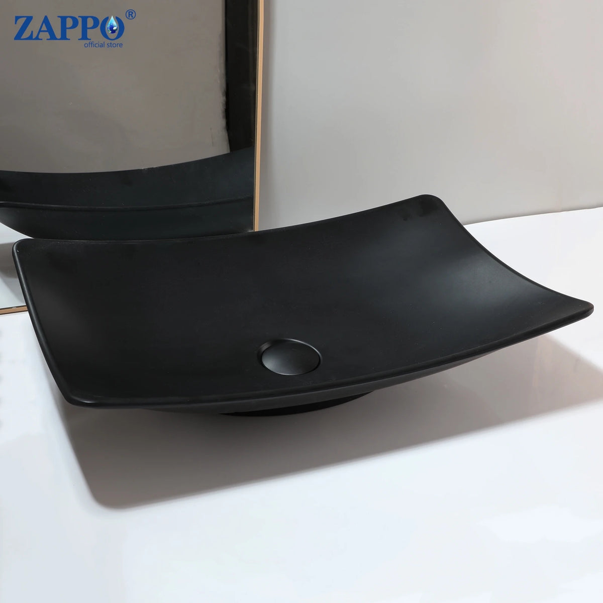 Mekkhala Rectangular Stone Resin Vessel Bathroom Sink
