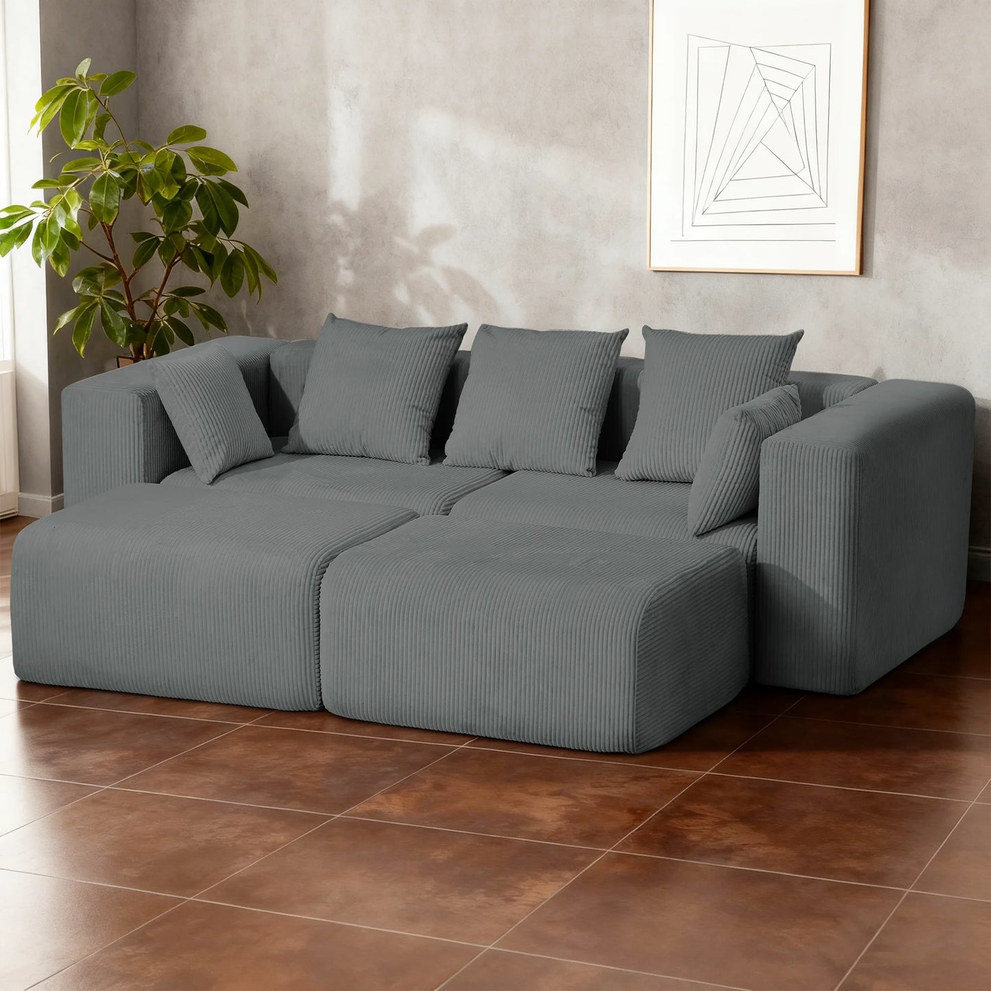 Redlife Cloud Sofa With Deep Seat Memory Foam