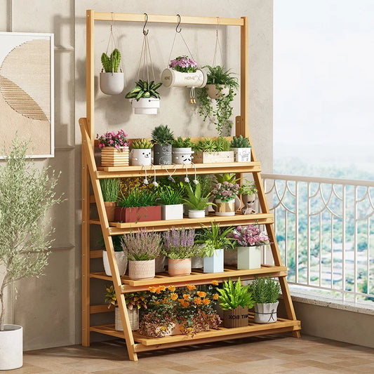 Modern Bamboo Wood Organizer Shelf for Hallway and Living Room