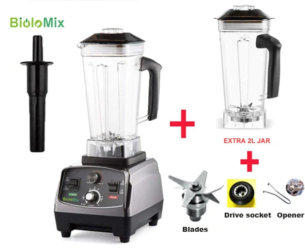 Biolomix 3HP 2200W Heavy Duty Blender Juicer Food Processor