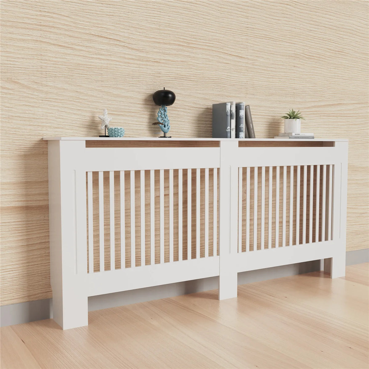 Modern Wood Radiator Cover Cabinet With Grill Shelf For Home