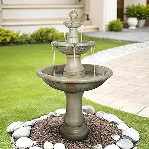 Sunjet Concrete Outdoor Water Fountain Garden Patio