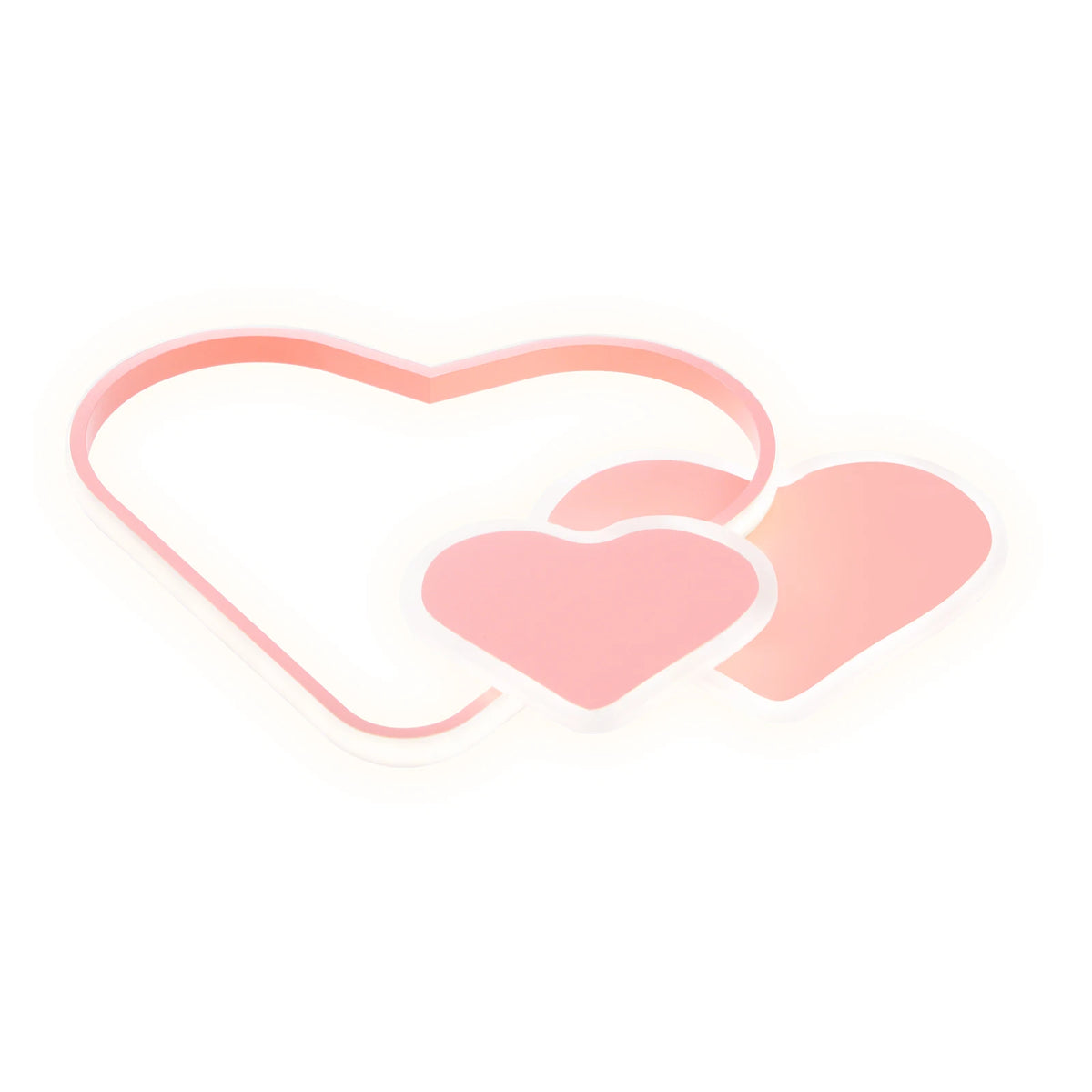 Heart Shaped LED Ceiling Lamp With Remote Control 36W 3000-6000K