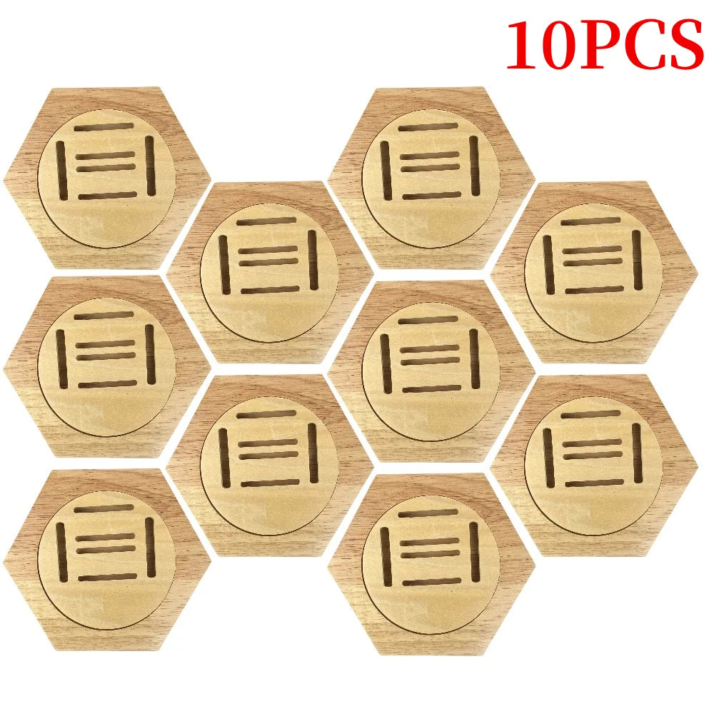 Hexagonal Honeycomb Wooden Medal Display Stand For Sports Track And Field