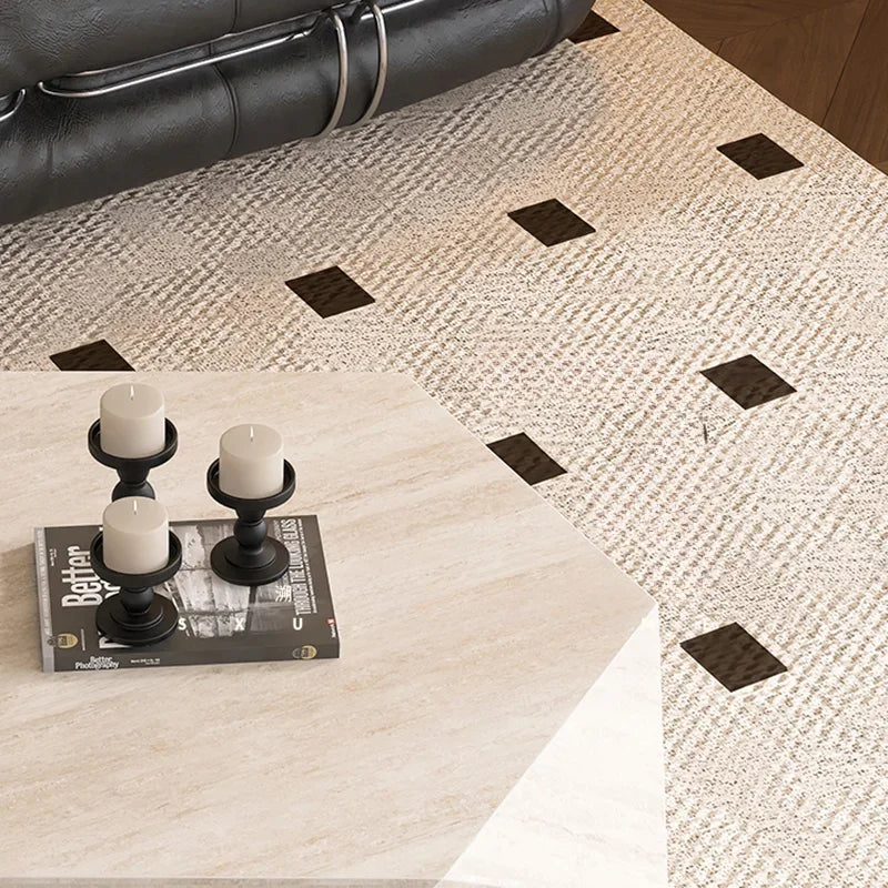 OAKCIA Modern Marble Coffee Table For Living Room Decor