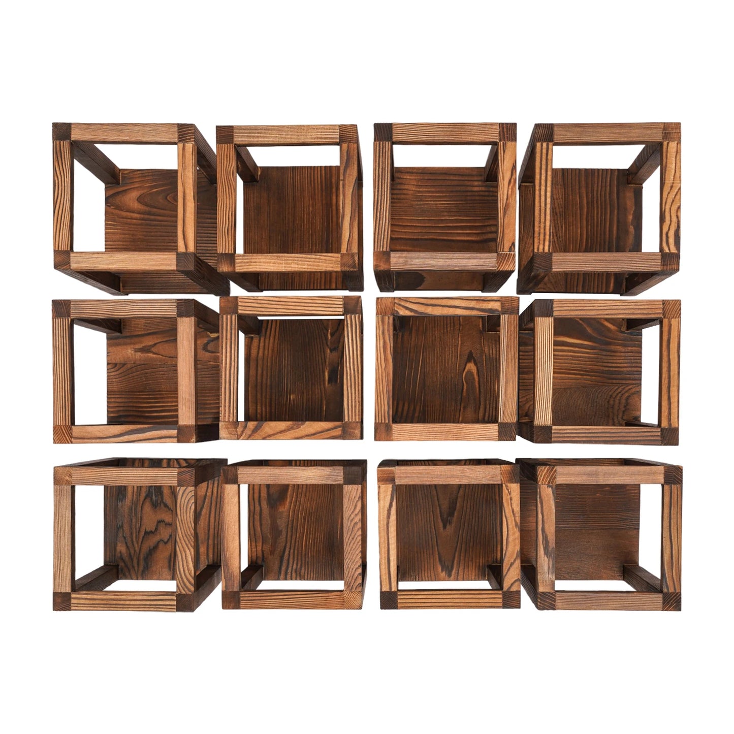 Wooden Wedding Lantern Centerpieces 12 Pcs Farmhouse Barn Decor