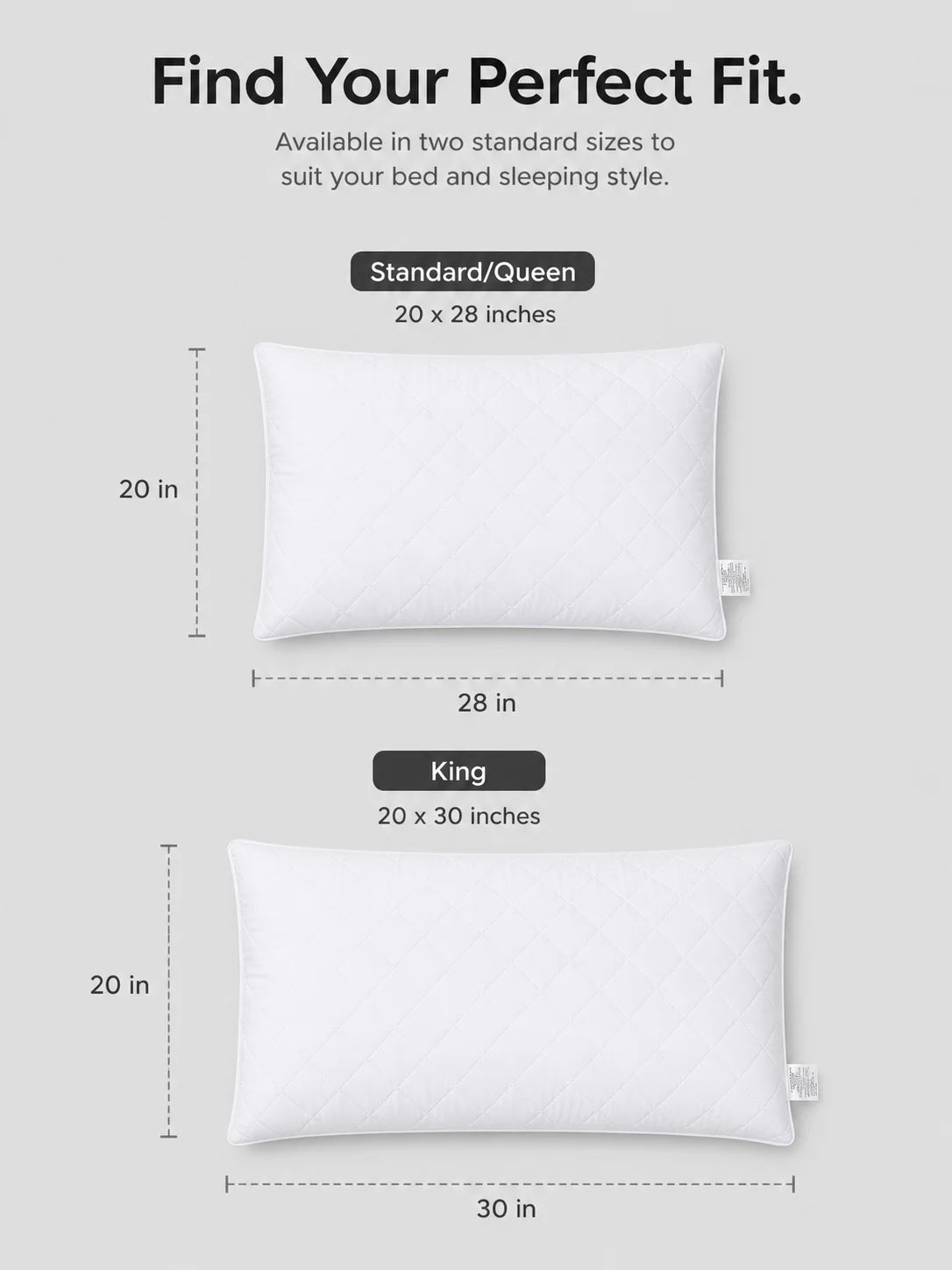easYum Ergonomic Pillow Set Of Two For Comfortable Support