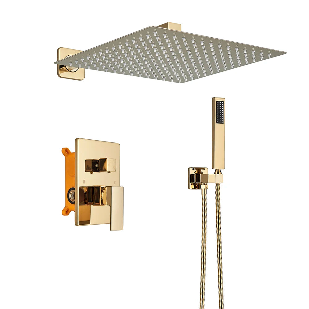 Uythner Wall Mounted Concealed Shower Mixer Set For Bathrooms