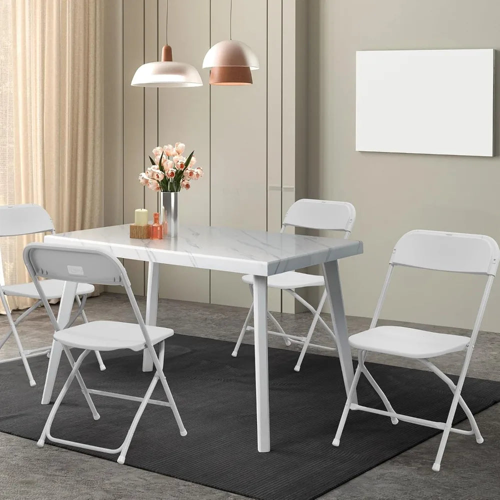 10 Pack Folding Chairs Portable Stackable For Events Office Weddings
