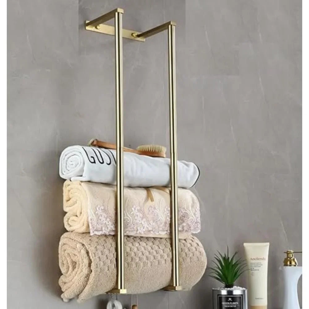 Wall Mounted Towel Rack For Rolled Towels Stainless Steel