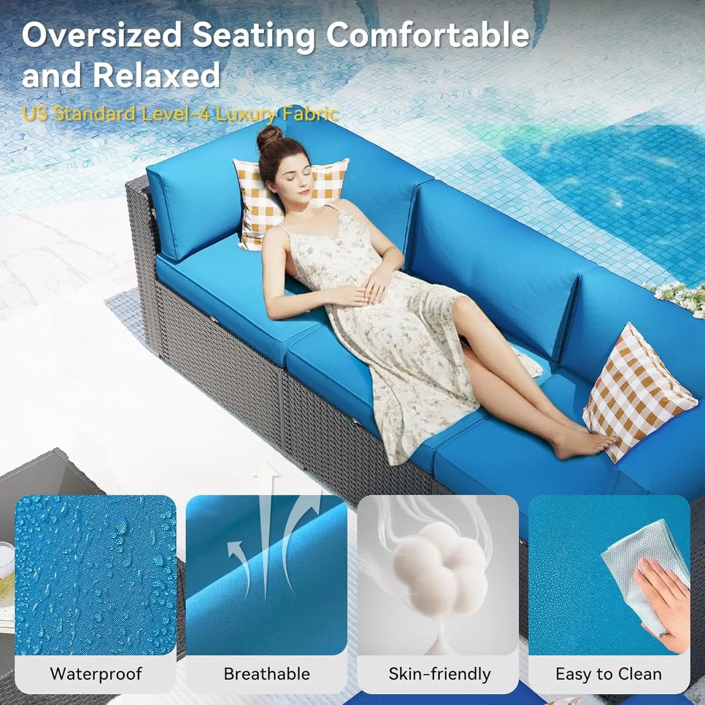 OEING Outdoor Sectional Sofa Set