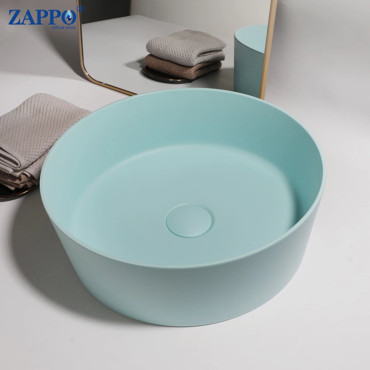 Mekkhala Rectangular Stone Resin Vessel Bathroom Sink