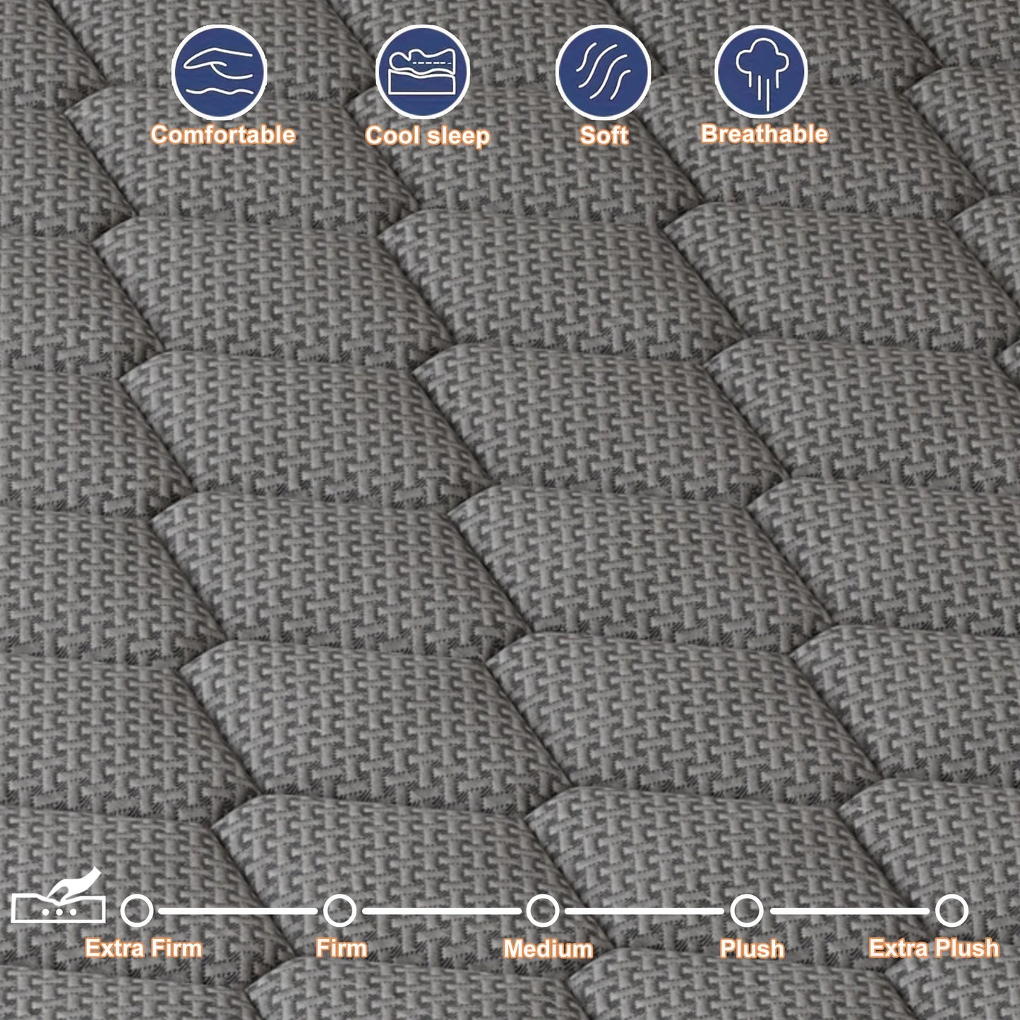 Gel Memory Foam Hybrid Mattress With Pocket Springs For Support