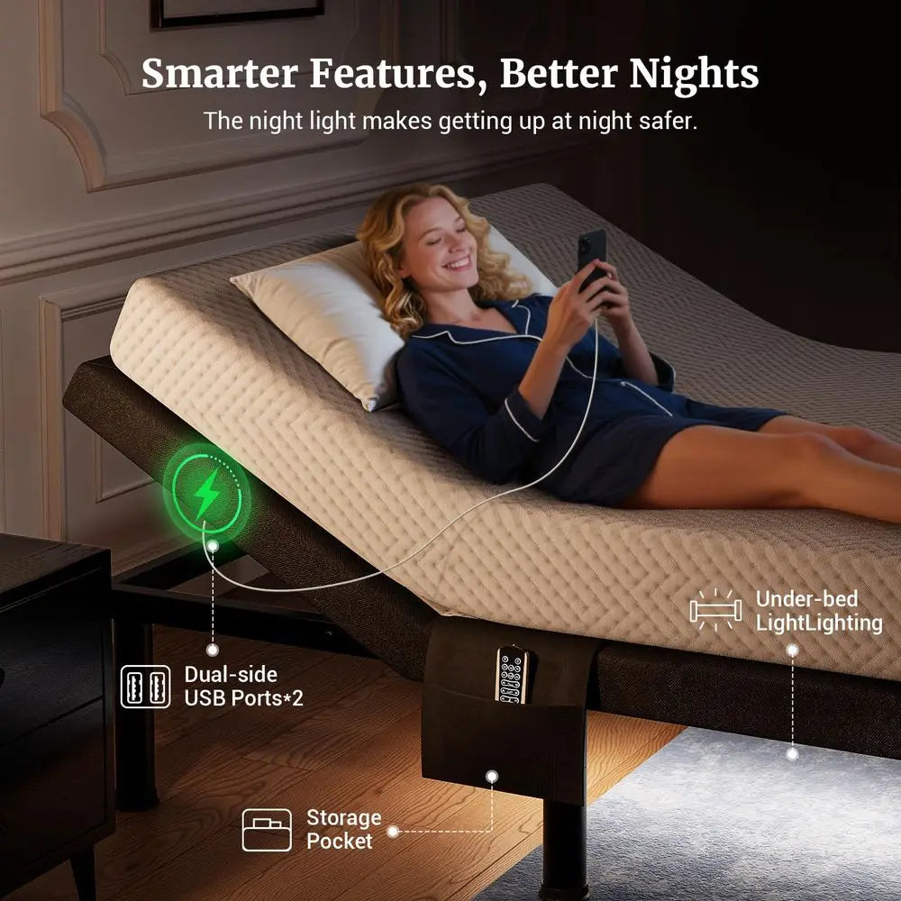 Tami T600 Adjustable Bed Frame With Remote Massage Zero Gravity