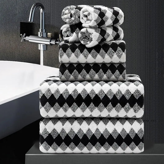 8 Piece Bath Towel Set Nonwoven Fabric Ultra Soft Towels