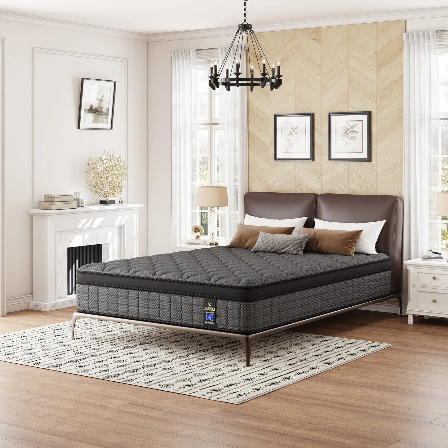 Gel Memory Foam Hybrid Mattress With Pocket Springs For Support