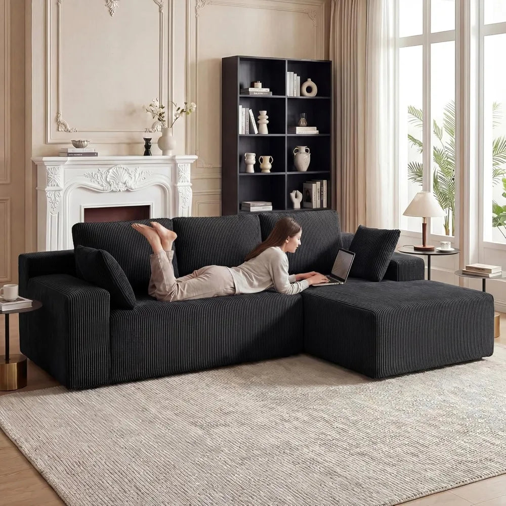 Combination Modular Sectional Sofa L Shaped Chaise Memory Foam