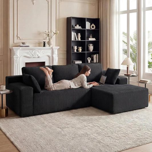 Combination Modular Sectional Sofa L Shaped Chaise Memory Foam