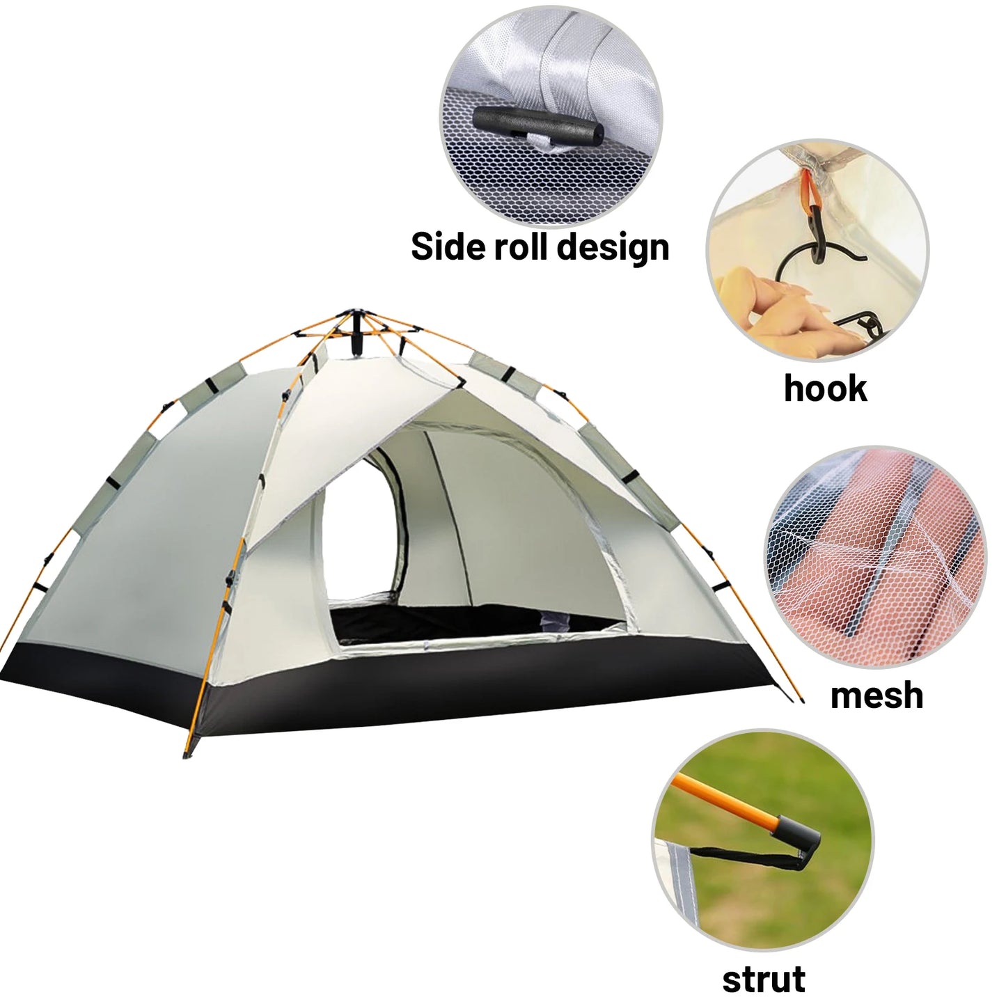 Pakicetus Auto Tent Sunshade All Weather Quick Setup 60 Second