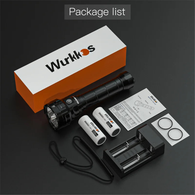 Wurkkos DL70 Diving Flashlight 13000 Lumens Rechargeable