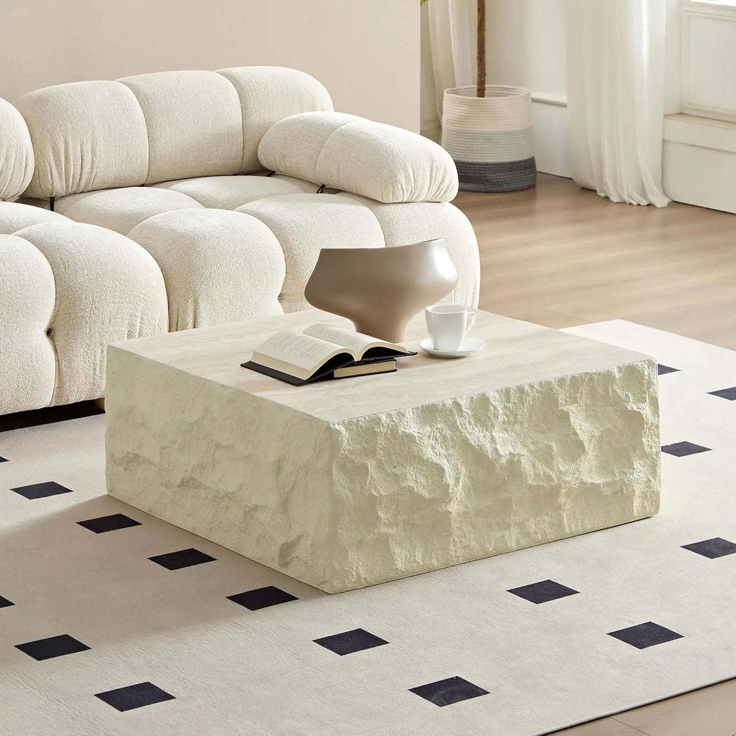 Modern Coffee Table With Stainless Steel Pedestal Luxury