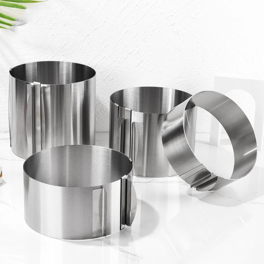 Boussac 430 Stainless Steel Telescopic Mousse Ring Mold