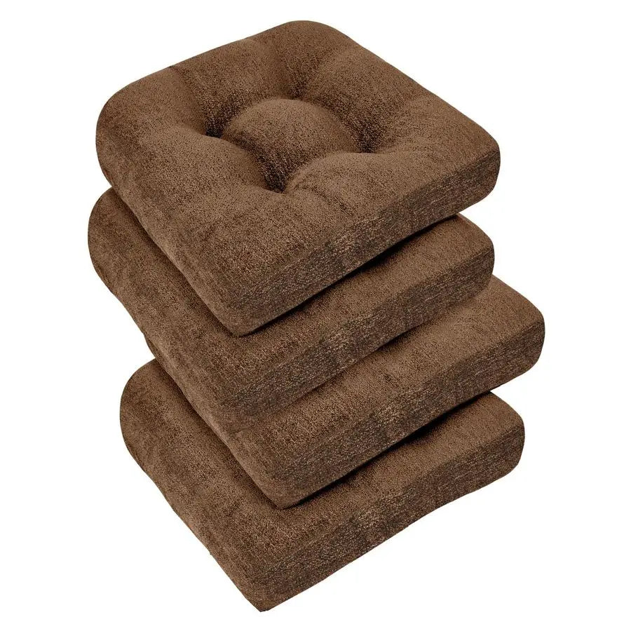 Tufted Non Slip Chair Cushions 4 Pack For Dining Chairs