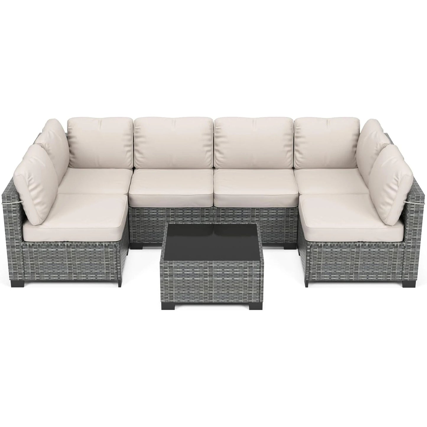 HobbyLane Modular Outdoor Furniture Set In PE Rattan