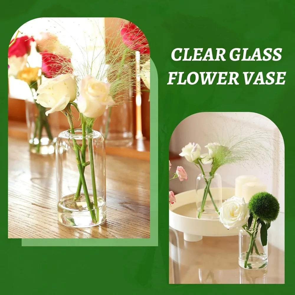 Glass Bud Vases Set 24 Pieces For Centerpieces And Decor