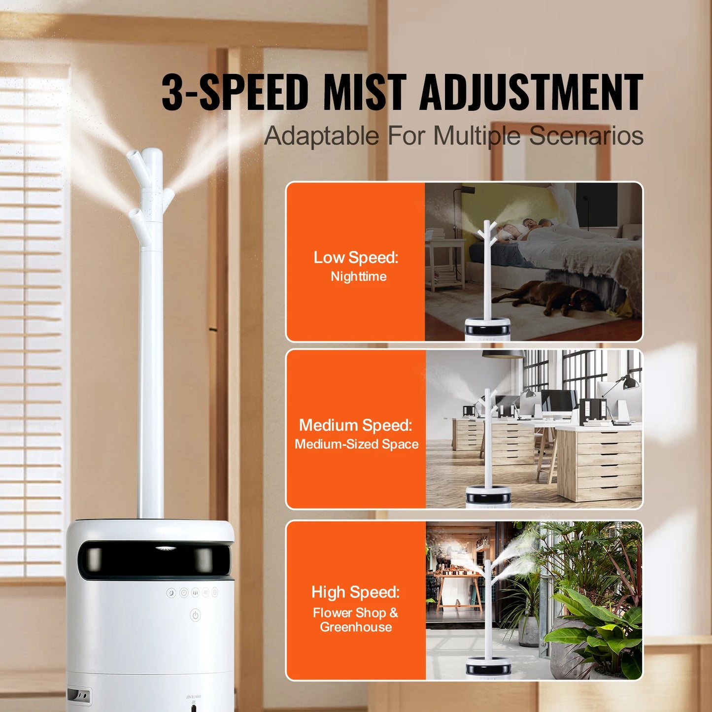SucceBuy Humidifier For Home Large Room 16L Water Tank Auto Shut Off