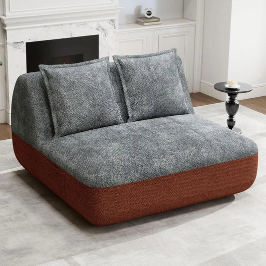 XIUWO Armless Loveseat Sofa For Narrow Spaces And Comfort
