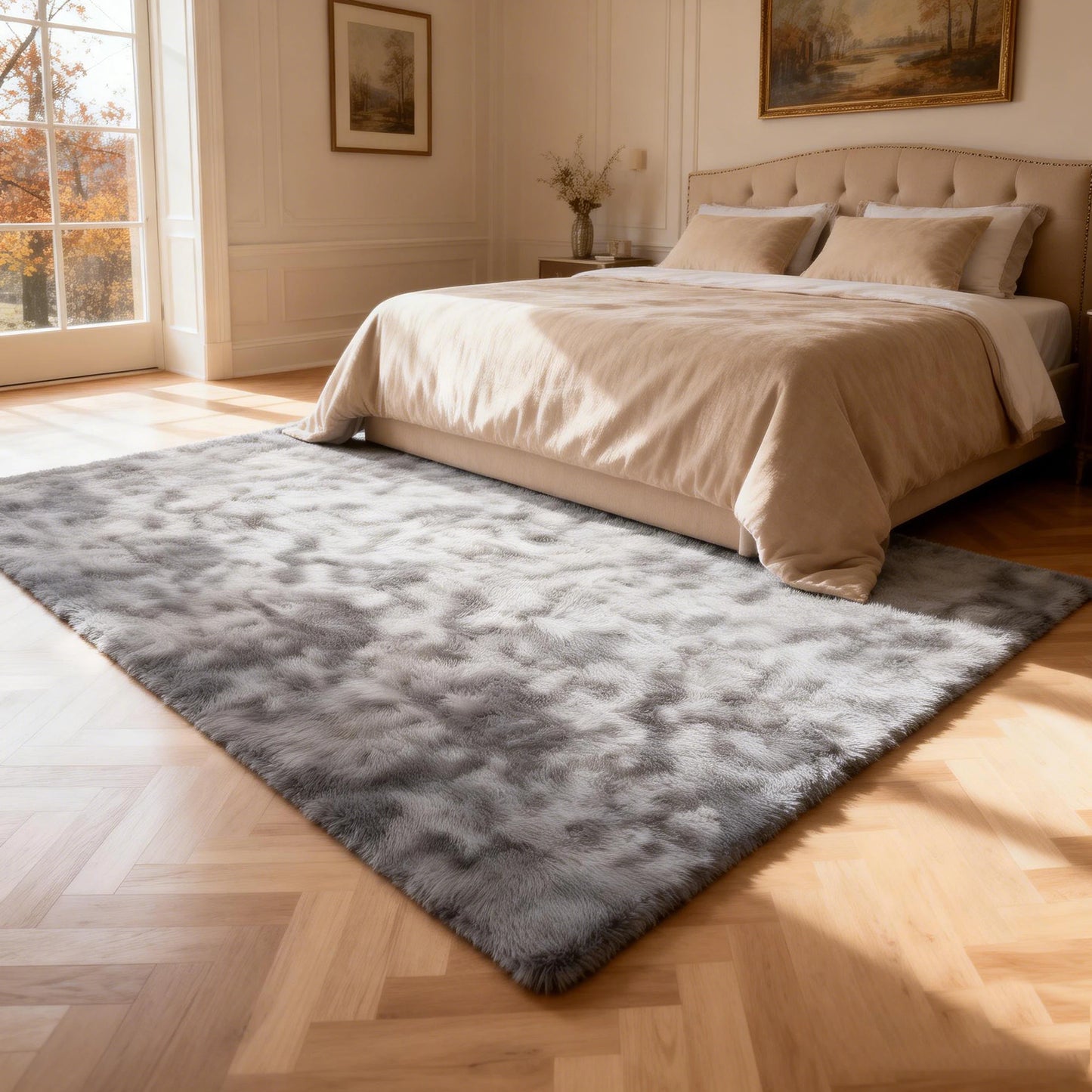 Shag Rugs For Living Room Tie Dyed Ultra Soft RugMat
