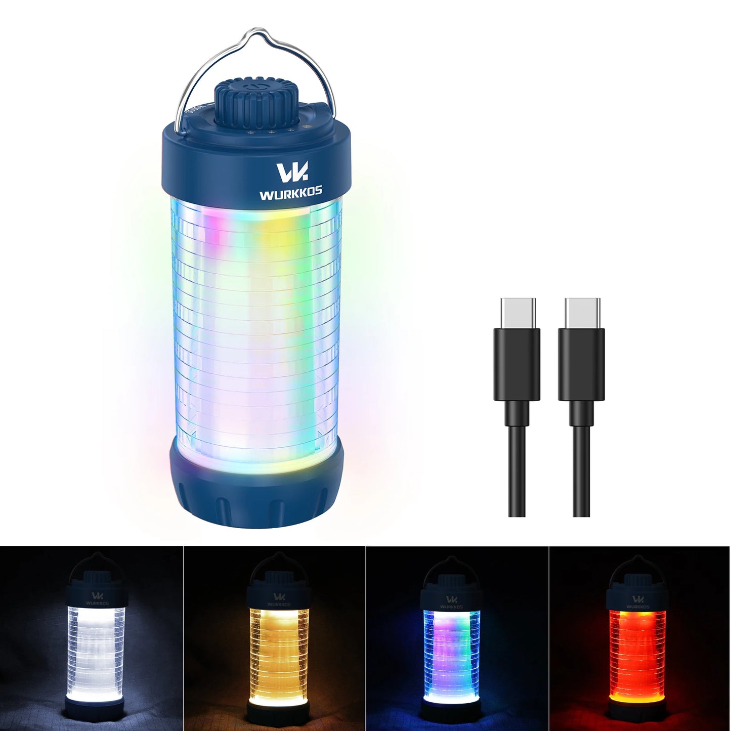 Wurkkos CL01 Camping Lantern LED Flashlight 550LM Rechargeable Power Bank