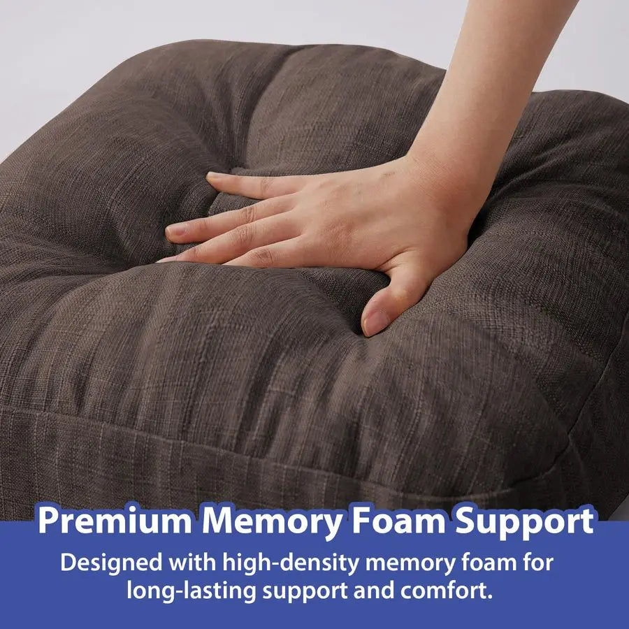 Dining Chair Cushions Tufted Pads With Ties Non Slip Backing