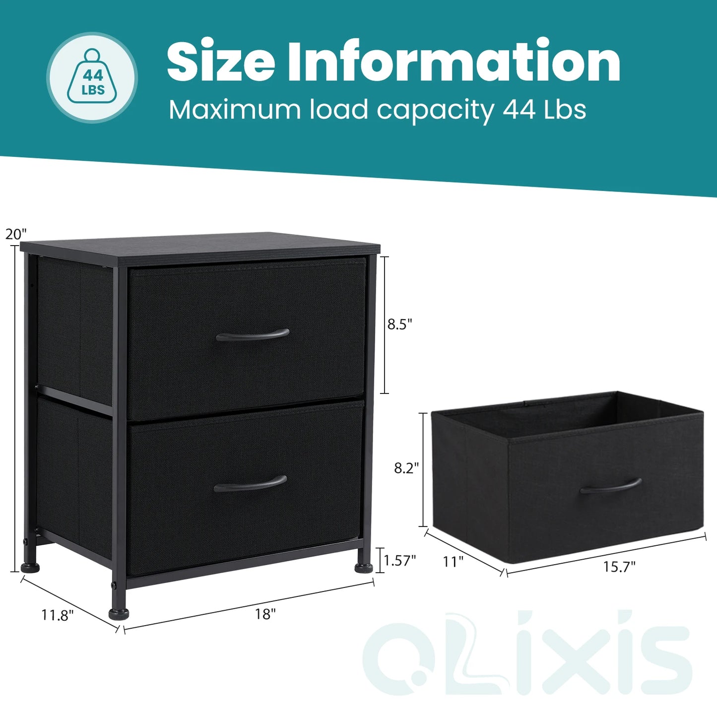 MCQ Fabric Drawer Set For Living Room Cabinet Organizer