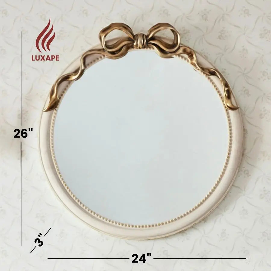 Bow Resin Mirror Nursery Decor Accent For Baby Room