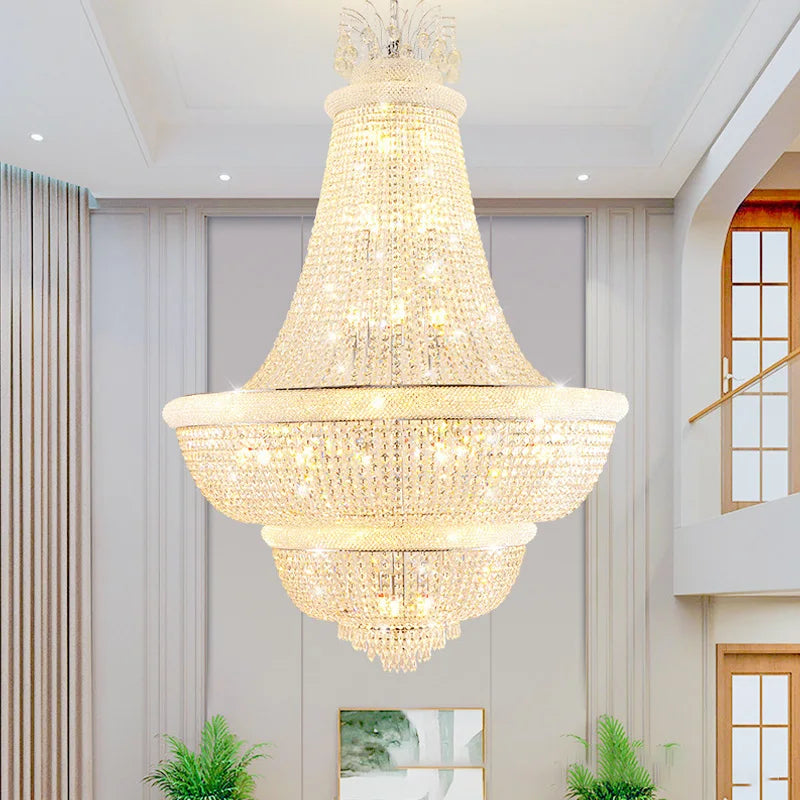 Luxury Crystal Chandeliers Led Living Dining Room Pendant Lights
