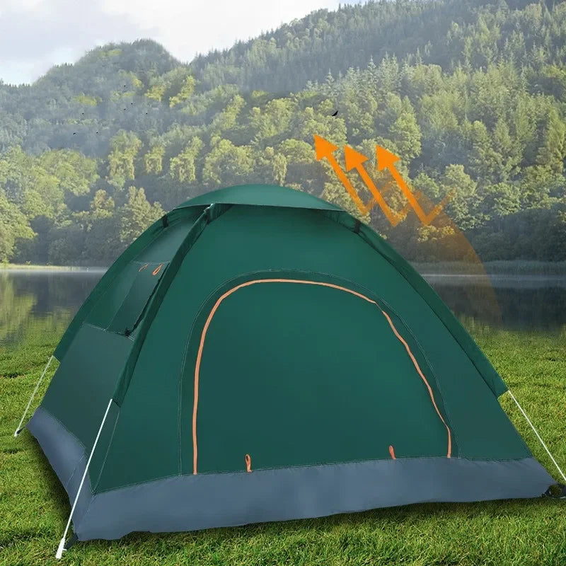 Two To Three Person Pop Up Tent Waterproof Camping UV Protection Automatic