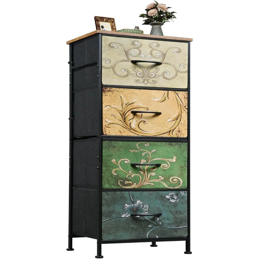XIUWO Dresser With 4 Drawers Storage Tower Organizer Unit