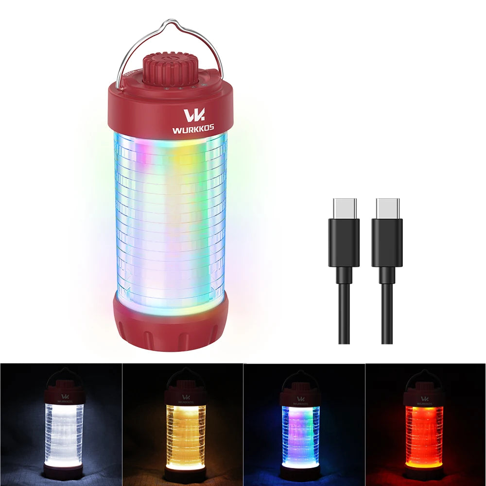 Wurkkos CL01 Camping Lantern LED Flashlight 550LM Rechargeable Power Bank