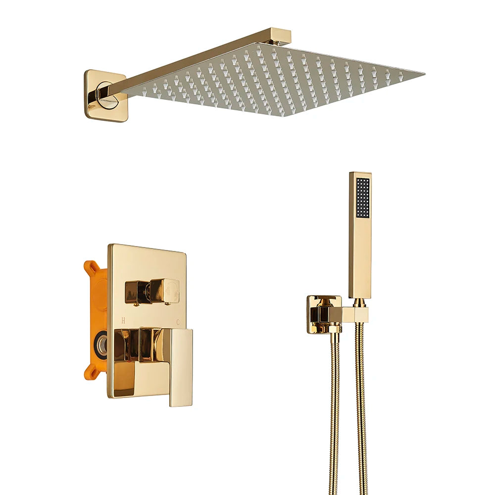 Uythner Wall Mounted Concealed Shower Mixer Set For Bathrooms
