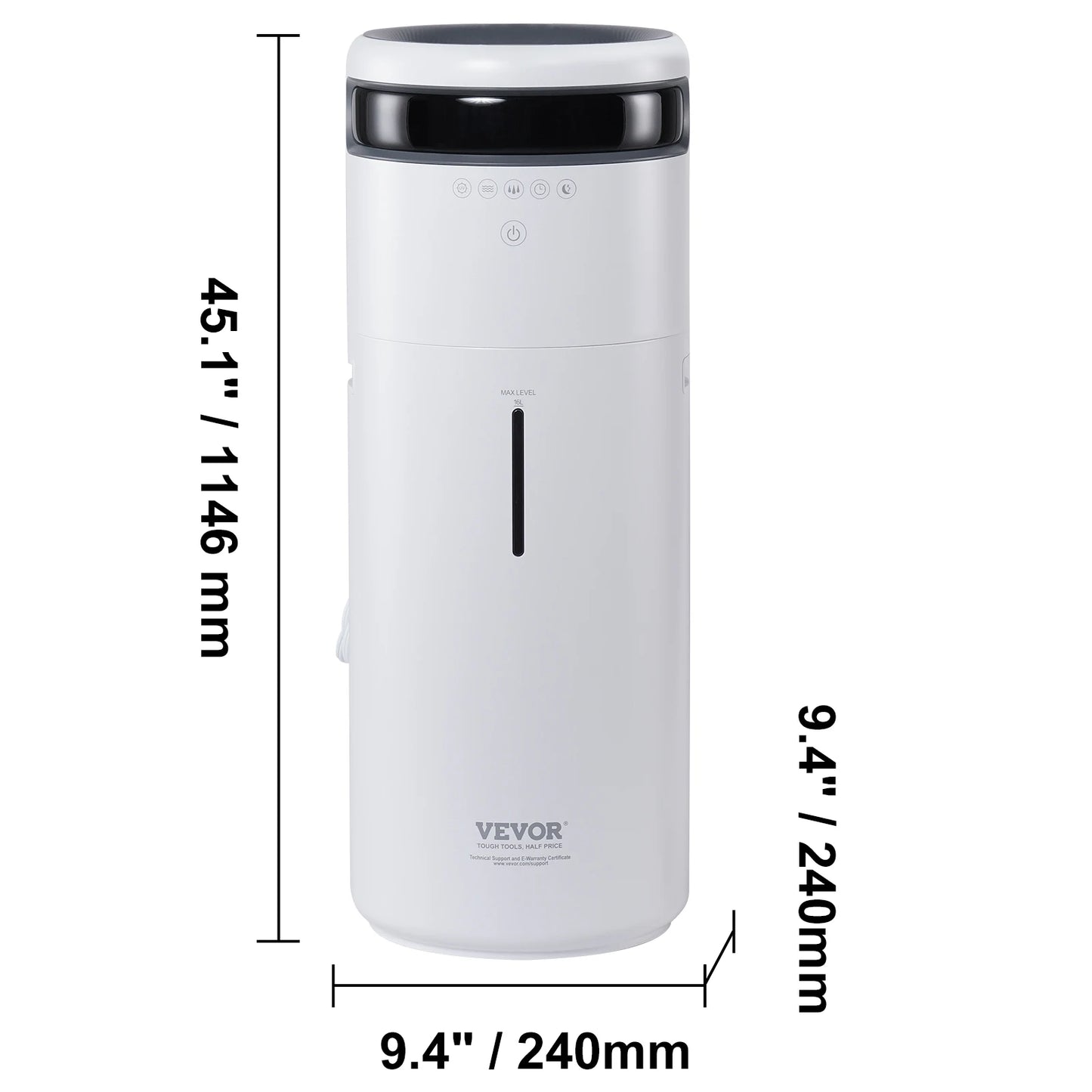 SucceBuy Humidifier For Home Large Room 16L Water Tank Auto Shut Off