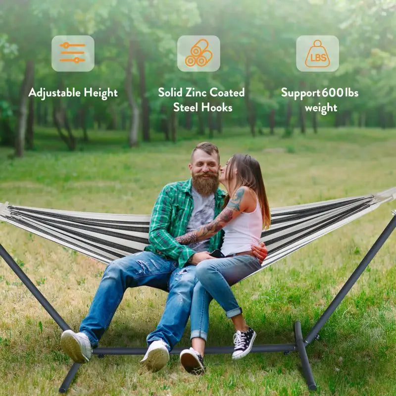 Gyroor Adjustable Hammock Stand 600lb Capacity With Storage Bag