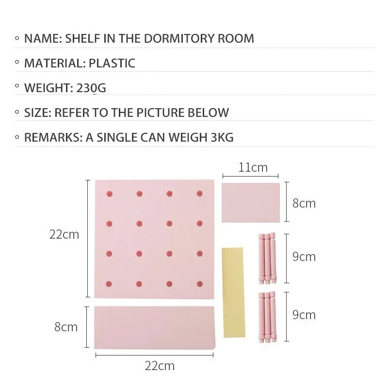 Pegboard Display Stand Wall Organizer for Living Room and Kitchen