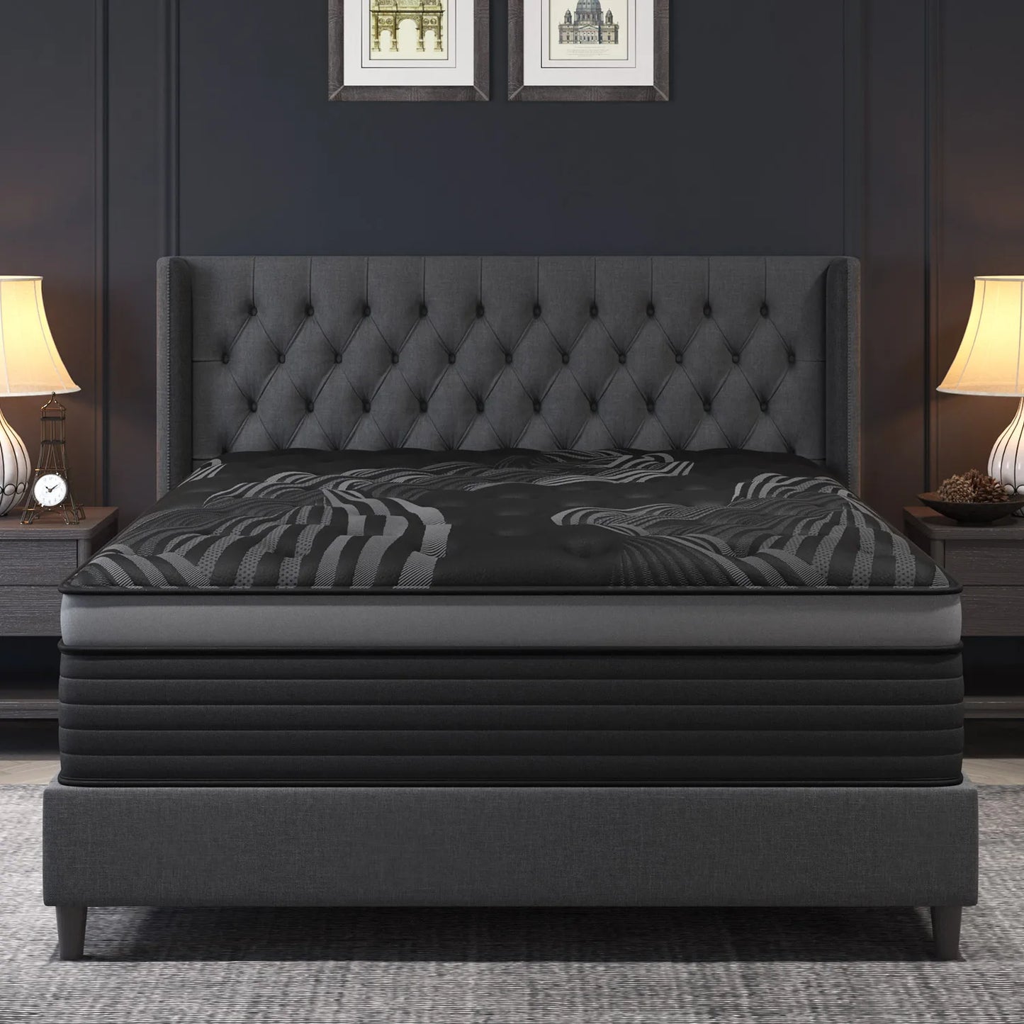 Sweetlove Gel Memory Foam Hybrid Pocket Spring Mattress In A Box Medium Firm