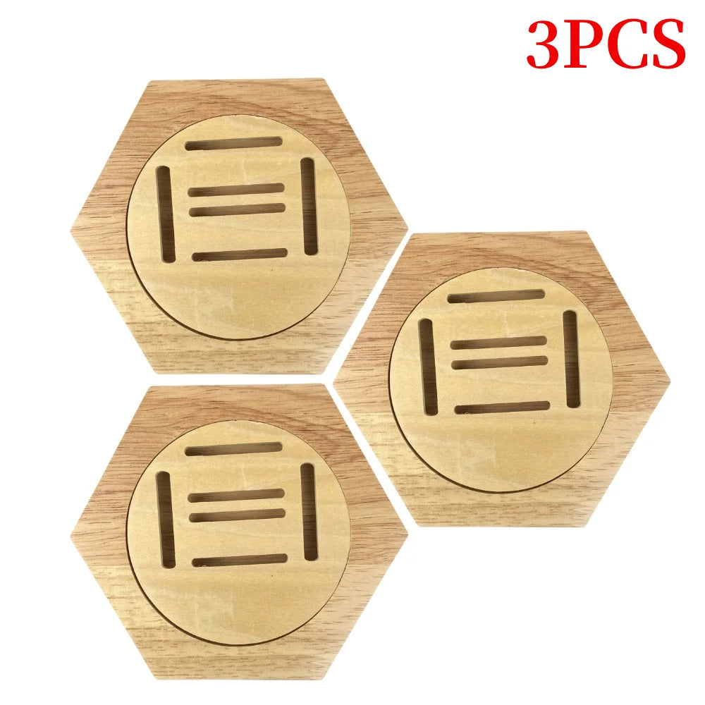Hexagonal Honeycomb Wooden Medal Display Stand For Sports Track And Field