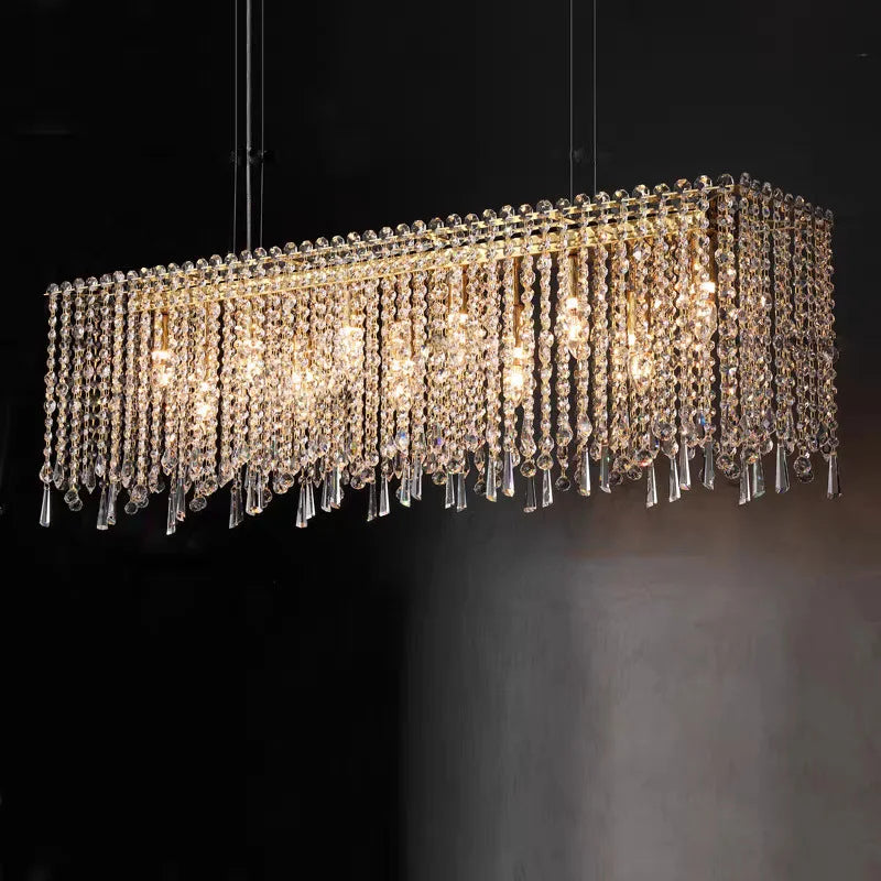 KUALOOL Luxury Crystal Chandeliers for Living Room and Dining